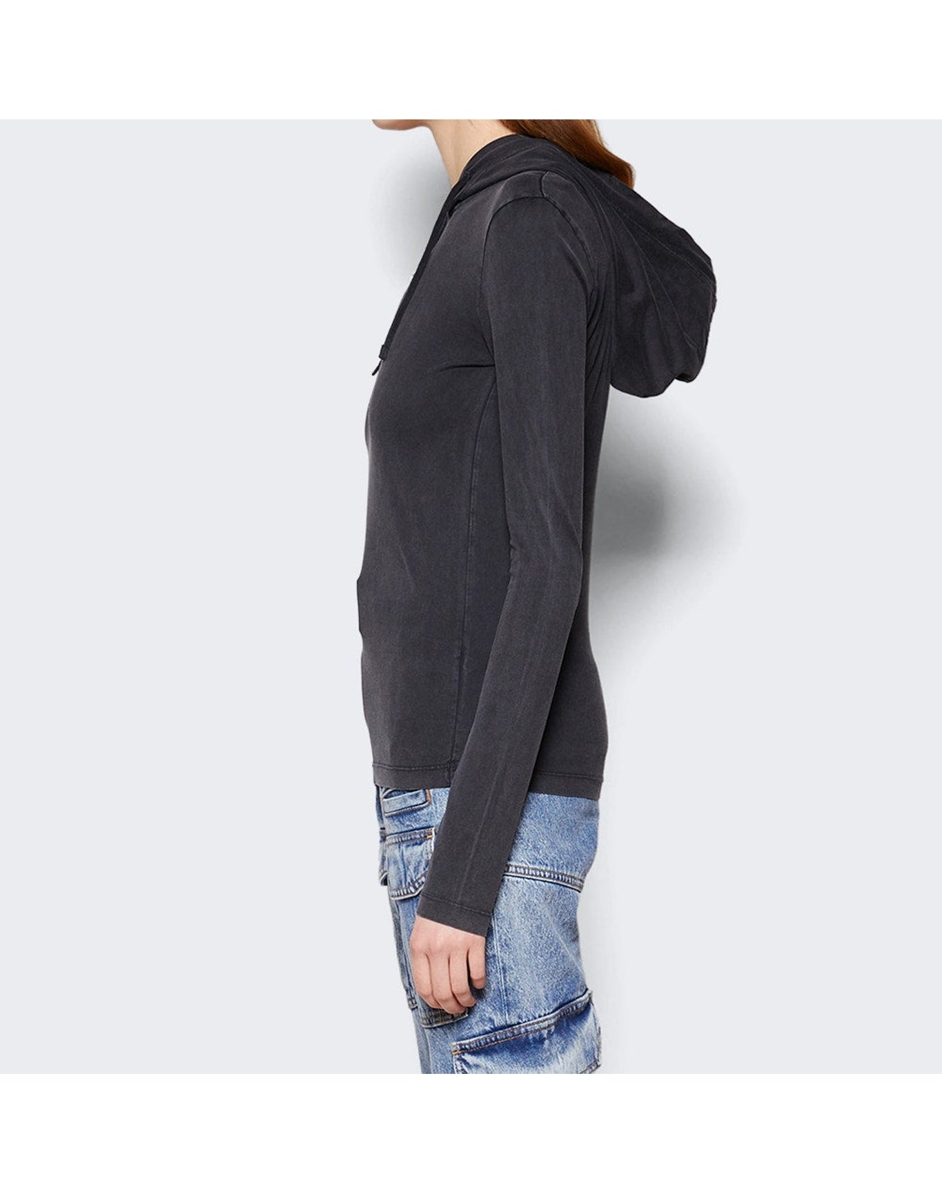 Givenchy | Women | Fitted Hoodie | Faded Black