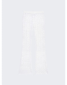 Givenchy | Women | Flare Pants In 4g Jacquard | White