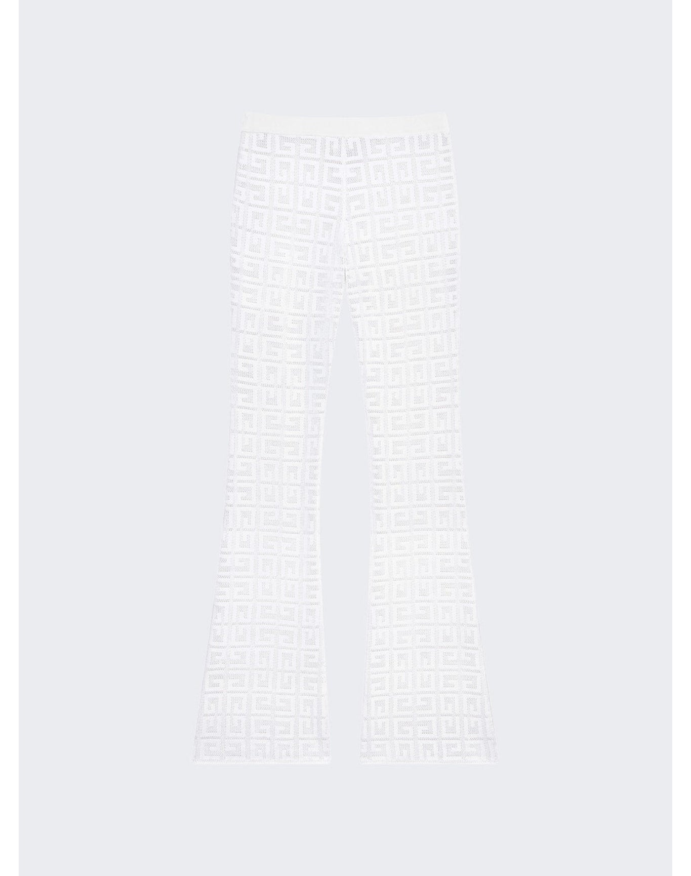 Givenchy | Women | Flare Pants In 4g Jacquard | White