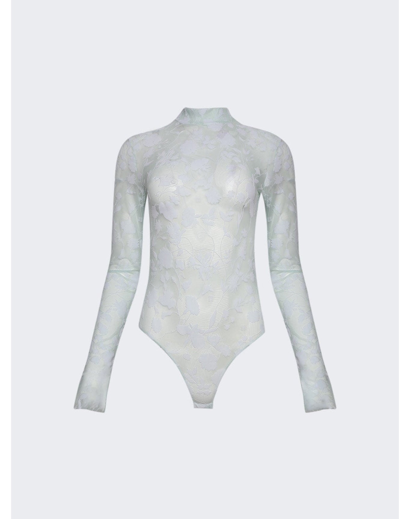 Givenchy | Women | Floral Tulle Bodysuit | White