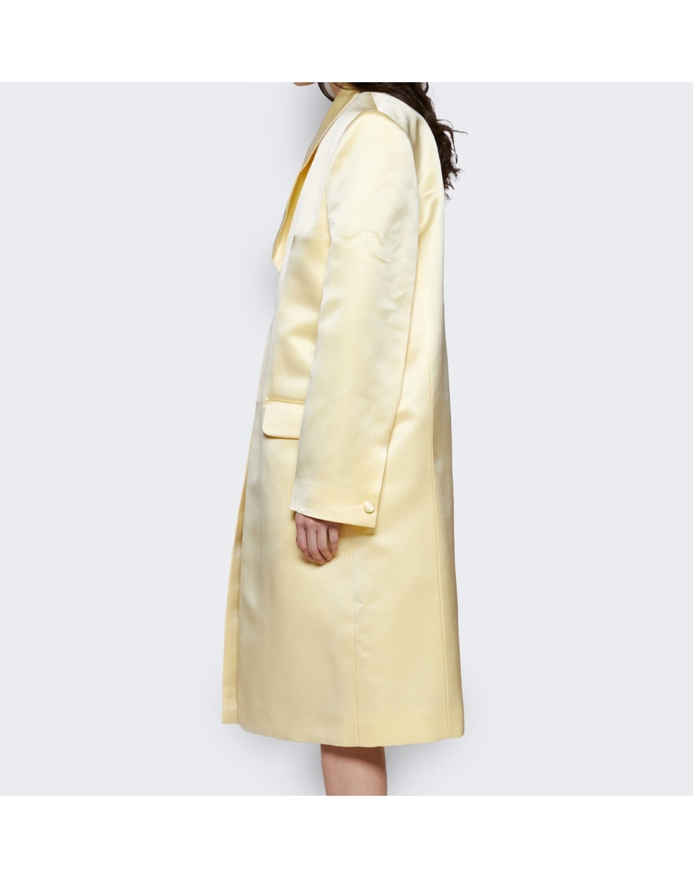 Givenchy | Women | Silk Satin Duchesse Coat | Butter
