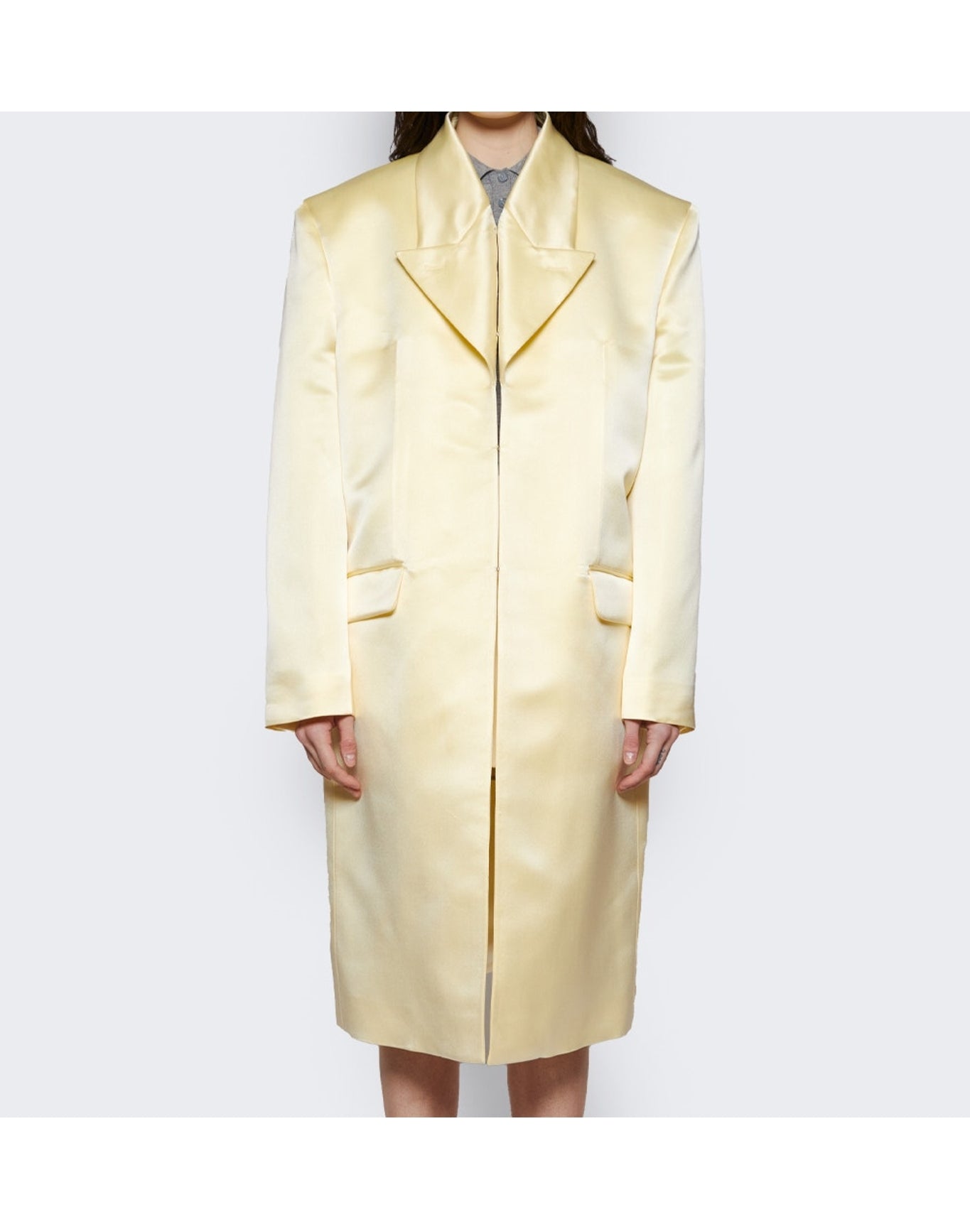 Givenchy | Women | Silk Satin Duchesse Coat | Butter