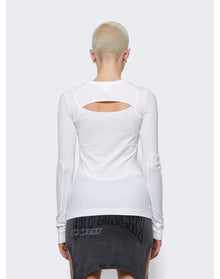 Givenchy | Women | Triple Stitched Open Cuts Top | White