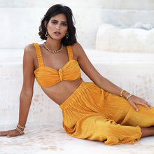 Gold Pleated Culotte - Dannijo