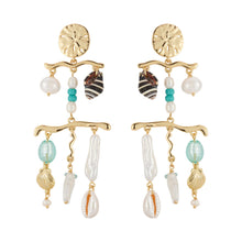 Charm Chandelier Drop Earrings on Flat White Background