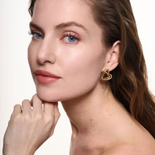 Melissa Heart Studs | 14K Gold Plated Brass