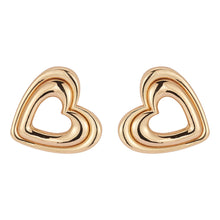 Melissa Heart Studs | 14K Gold Plated Brass