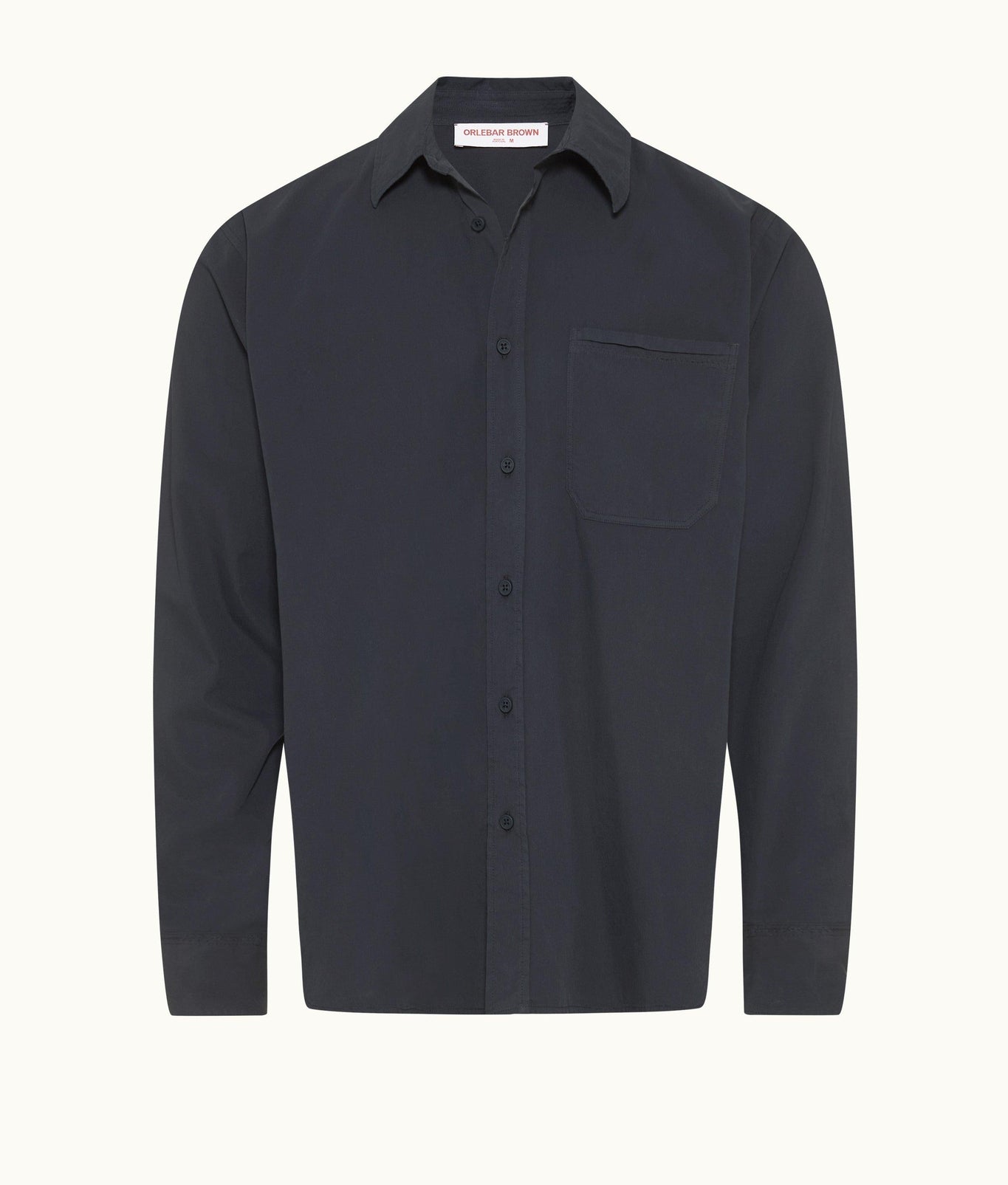 Grasmoor Relaxed Fit Classic Collar Organic Cotton Shirt | Night Iris