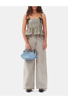 Grey Future Denim Wide Jeans | Gray Quill