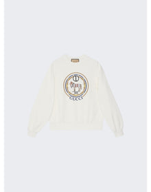 Gucci | Men | Cotton Jersey Sweatshirt With Embroidery | White
