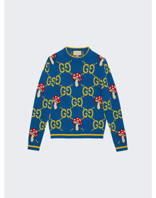 Gucci | Men | Cotton Wool Sweater | Blue