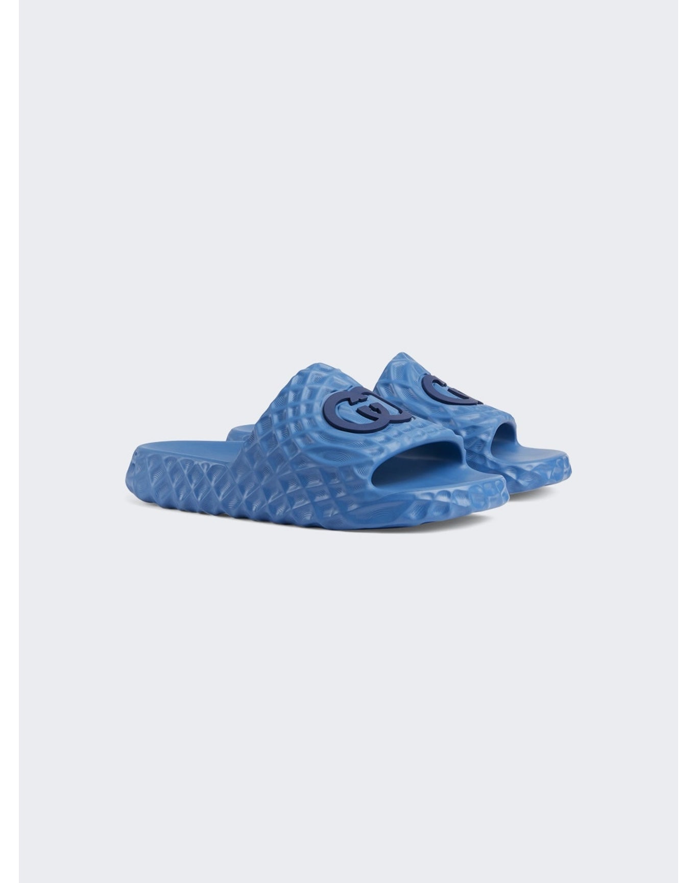 Gucci | Men | Interlocking G Slide Sandal | Thunder Blue