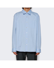 Gucci | Men | Poplin Long Sleeve Shirt | Sky Blue