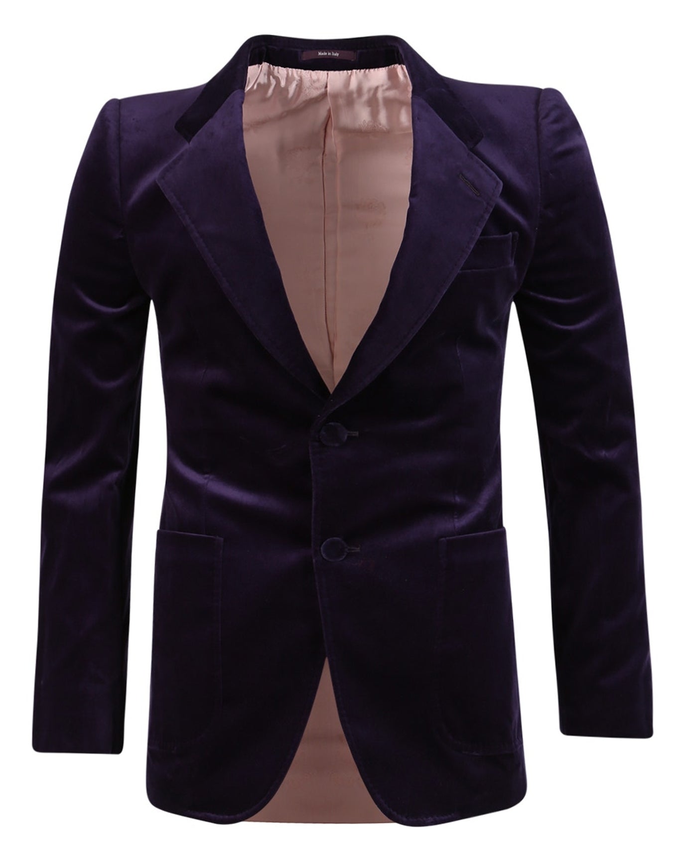 Gucci | Men | Stretch Velvet Blazer Pruple | Dark Purple