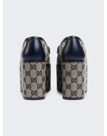 Gucci | Women | Horsebit Platform Loafer | Midnight Blue