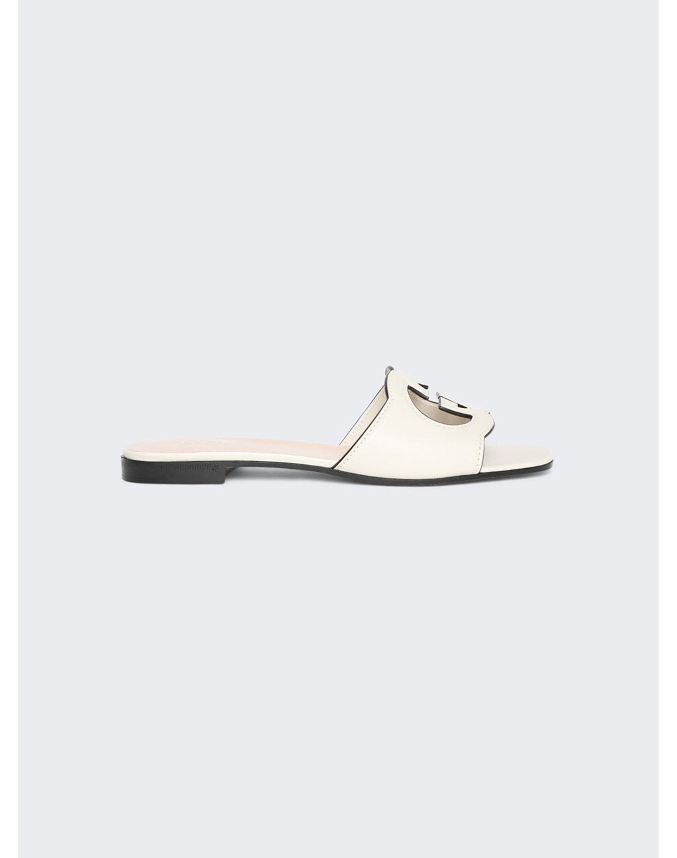Gucci | Women | Interlocking G Cut-out Slide Sandal | Mystic White