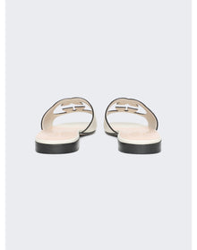 Gucci | Women | Interlocking G Cut-out Slide Sandal | Mystic White