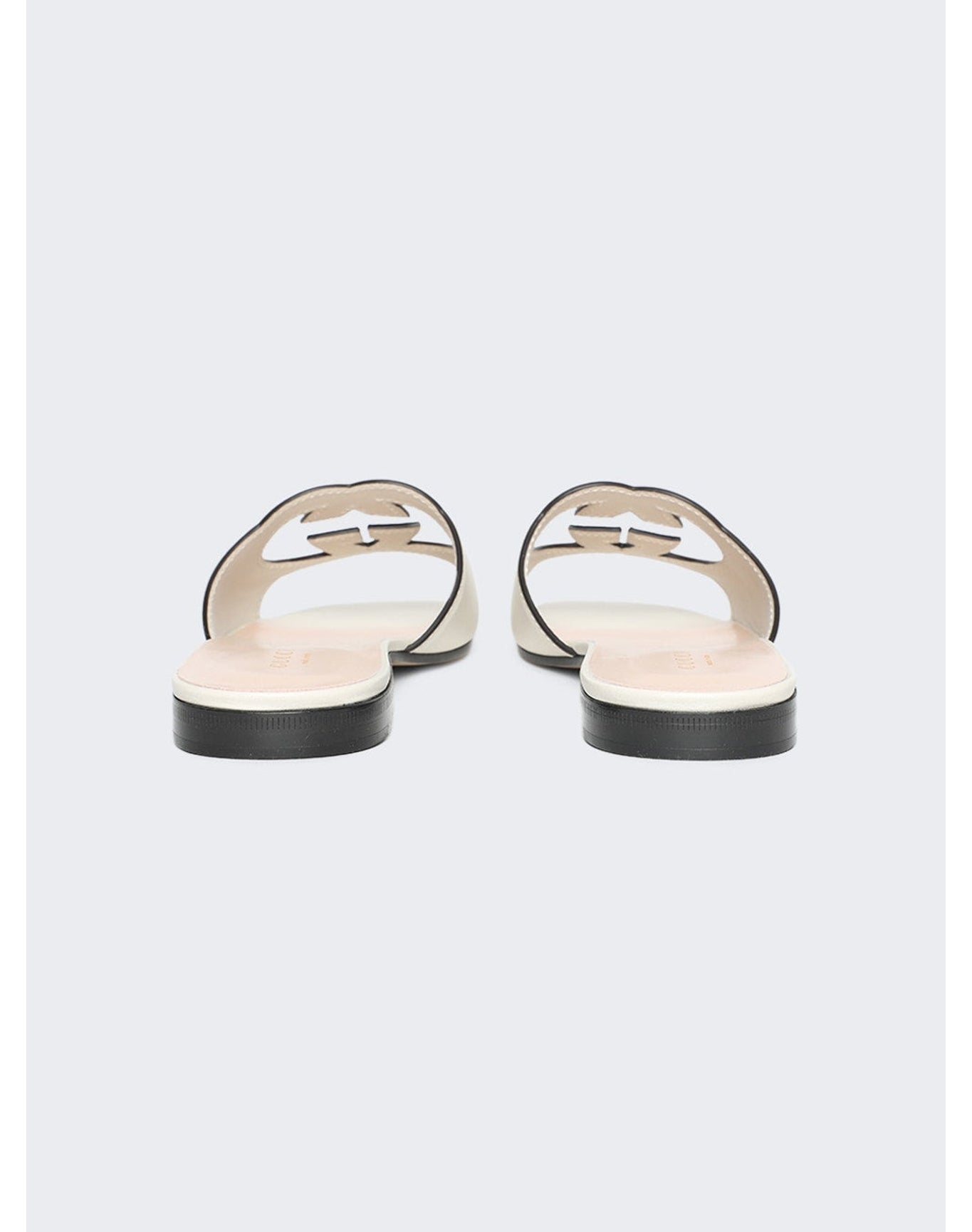 Gucci | Women | Interlocking G Cut-out Slide Sandal | Mystic White
