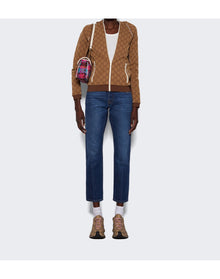Gucci | Women | Logo Hoodie Jacket | Beige