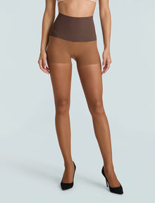 The Essential Sheer Control Tights::Espresso::Main