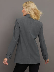 Herskind | Lilith Blazer | Light Grey Pinstripe