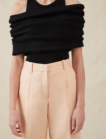 Womens | The Tailored Trousers In Lucent Wool | Blush