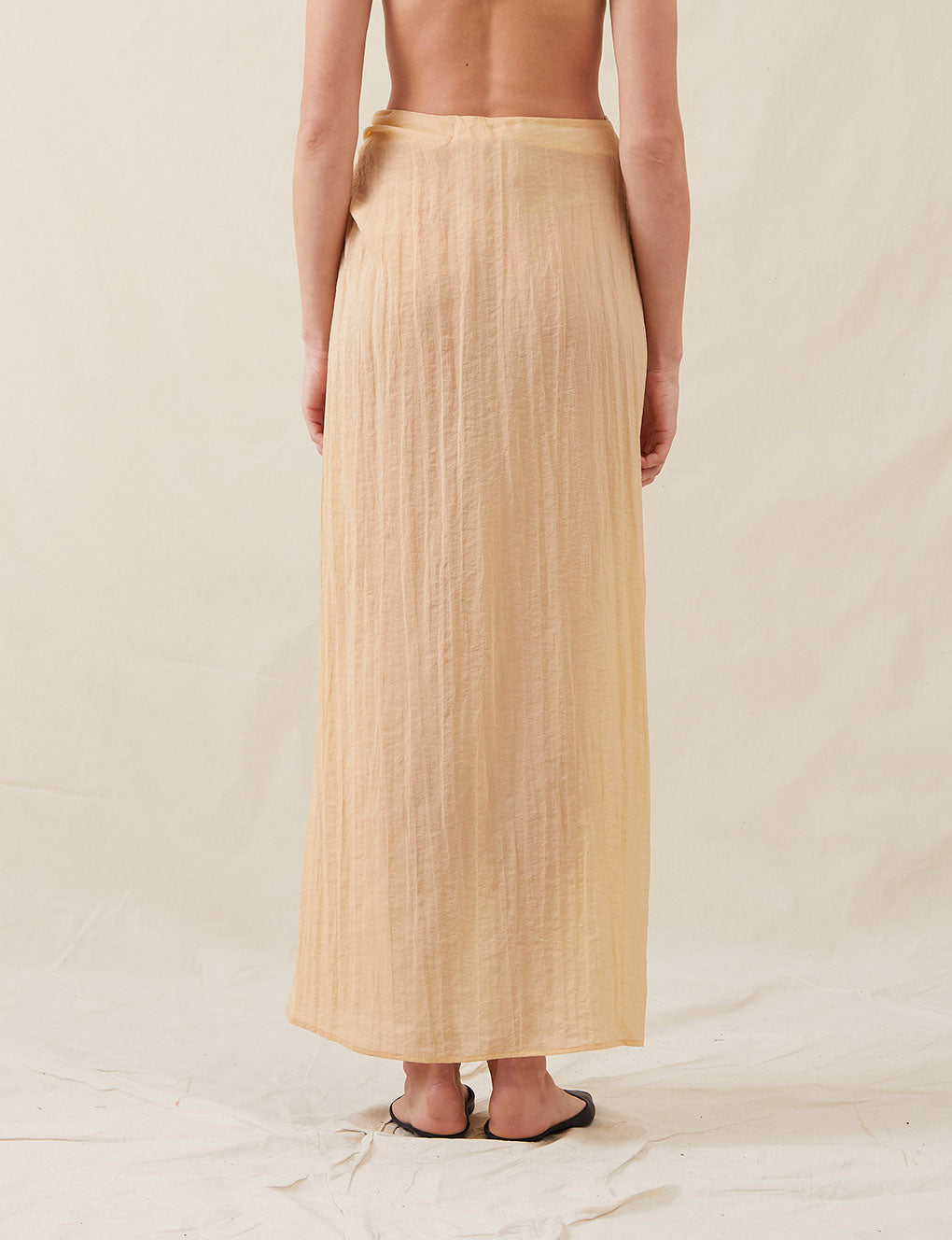 Womens | The Simona Sarong Skirt | Washed Apricot