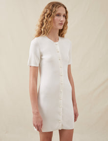 Womens | The Knit Mini Dress | Ivory