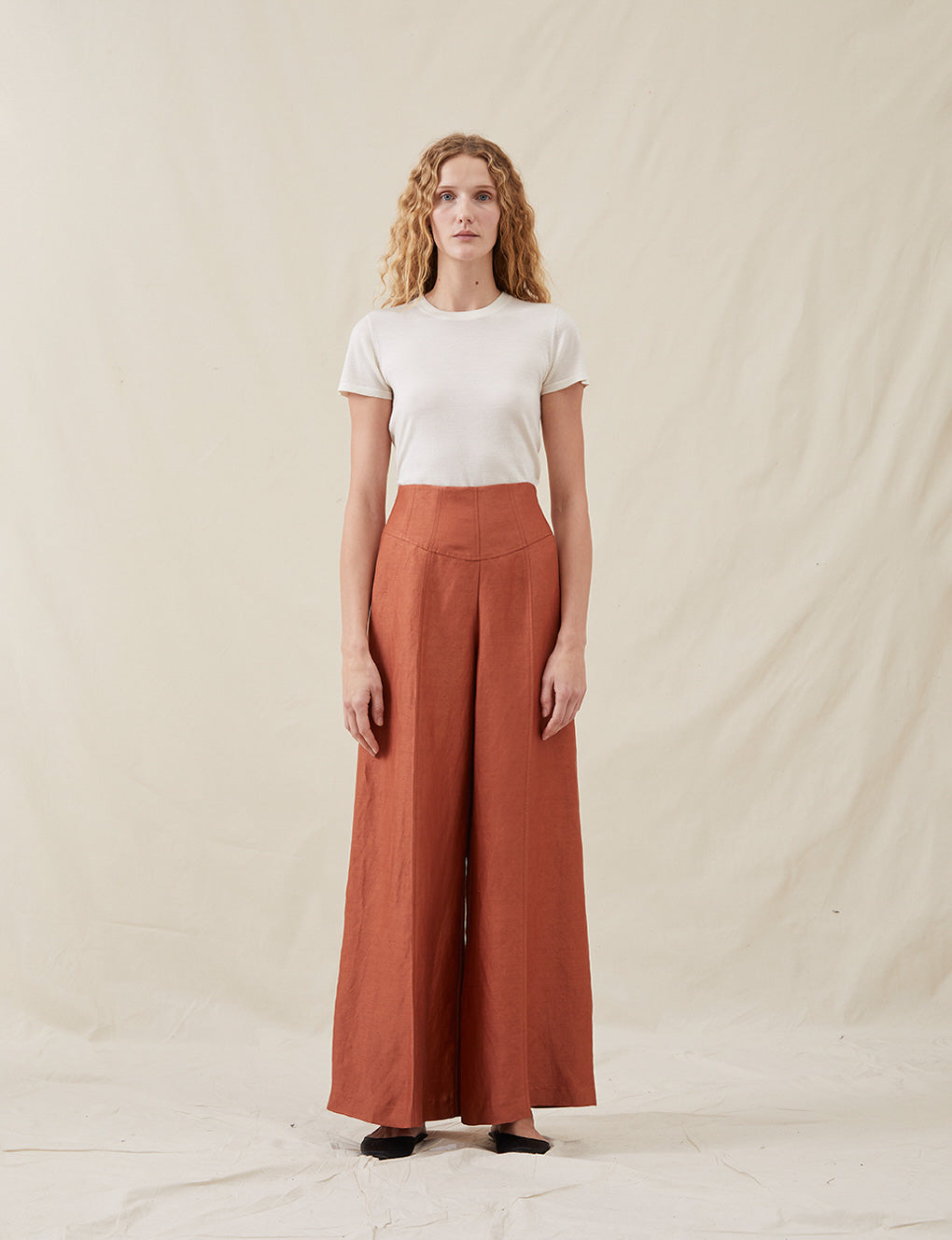 Womens | The Corset Pants | Terracotta