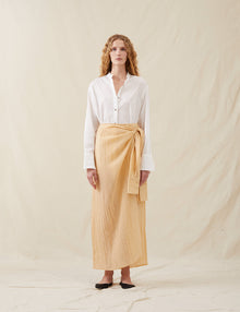 Womens | The Simona Sarong Skirt | Washed Apricot