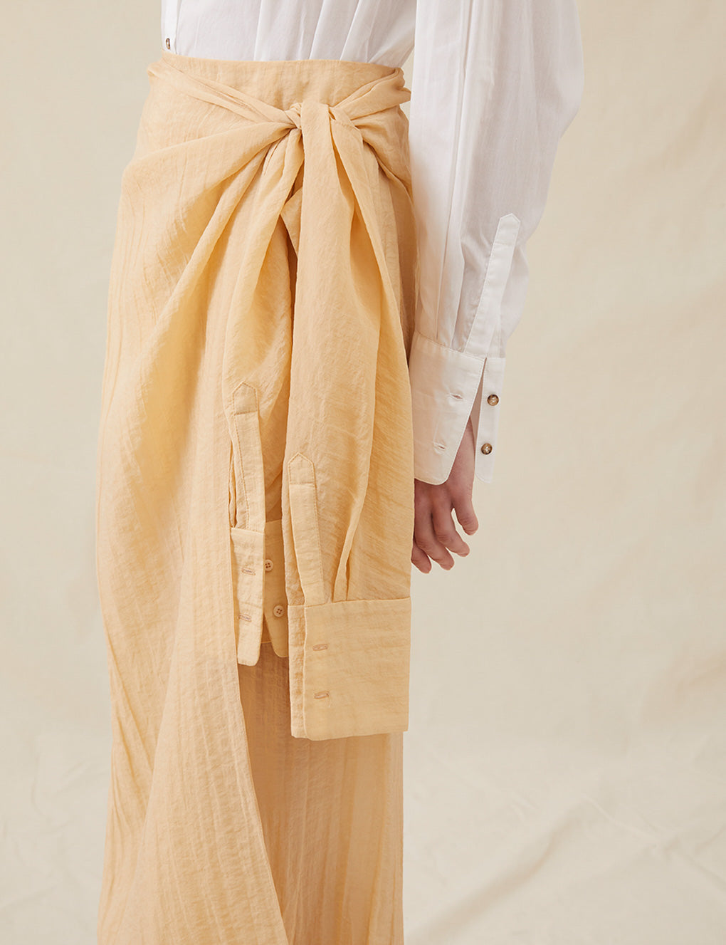 Womens | The Simona Sarong Skirt | Washed Apricot