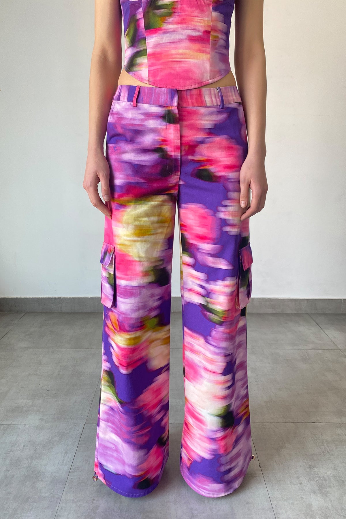 Cotton Twill Pants | Purple