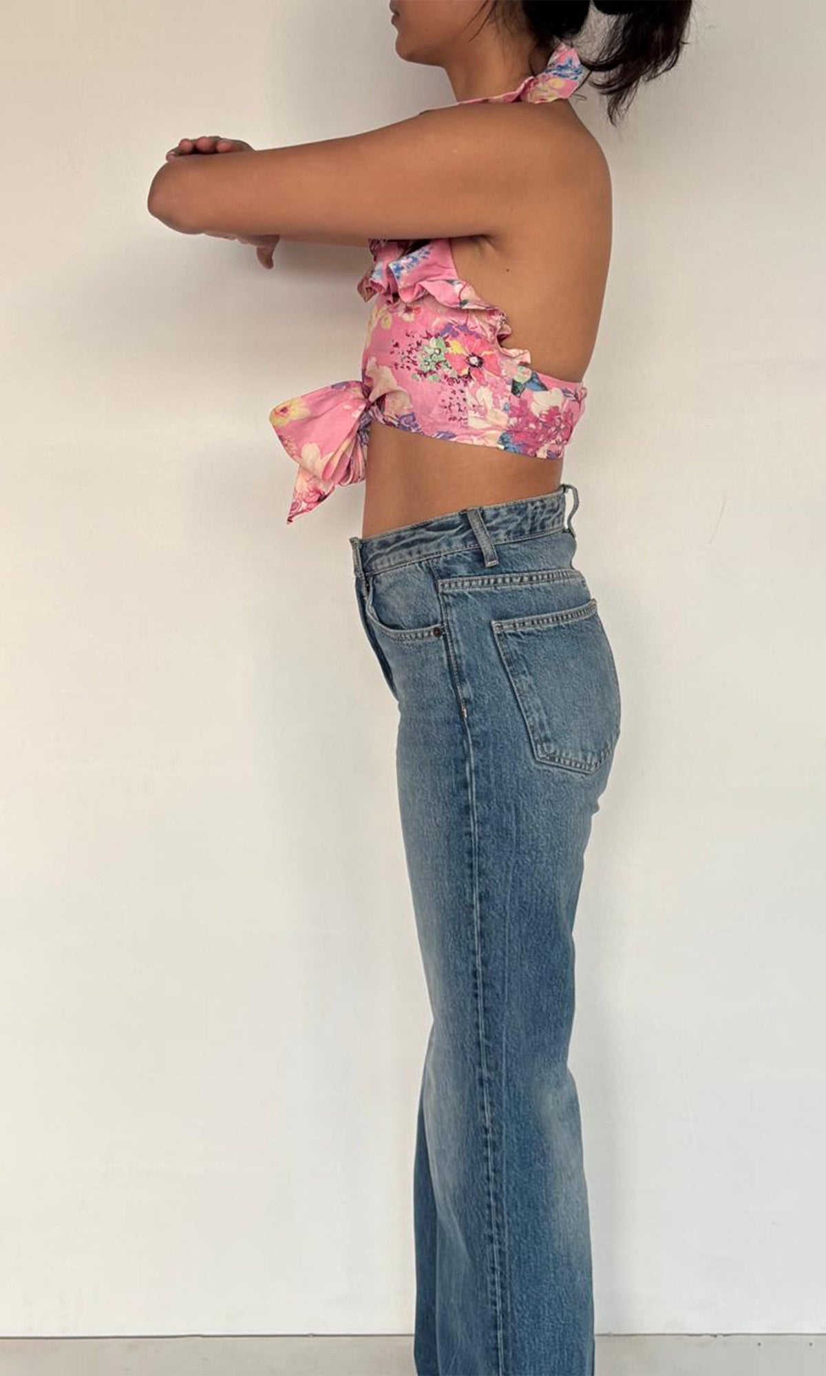 Womens | April Viscose Crepe Top | Pink