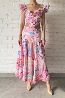 April Top | Pink Floral