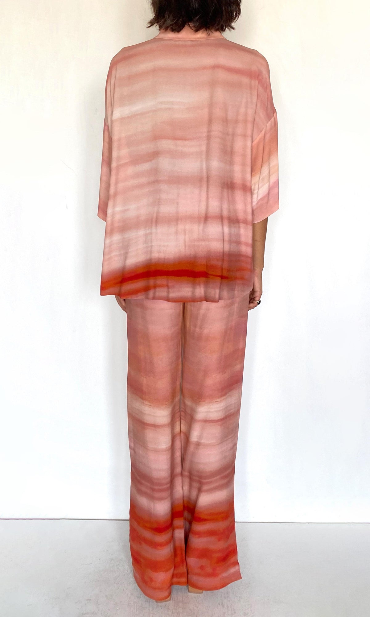 Womens | Asma Viscose Heavy Crepe Oversized Shirt | Multi