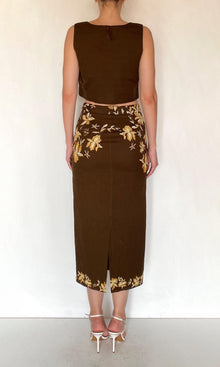 Womens | Boxy Linen Cotton Boxy Top | Brown