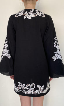 Womens | Daha Cotton Flex Kaftan | Black White