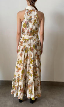 Womens | Inv Cotton Schiffly Long Dress With Buckle Belt | White