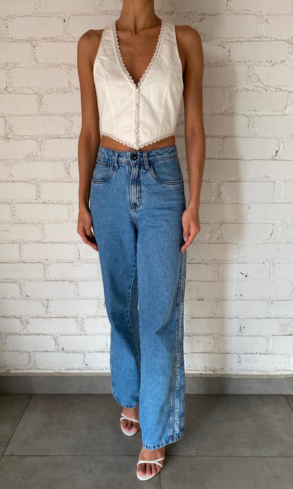 Womens | Inv Cotton Poplin Top | White