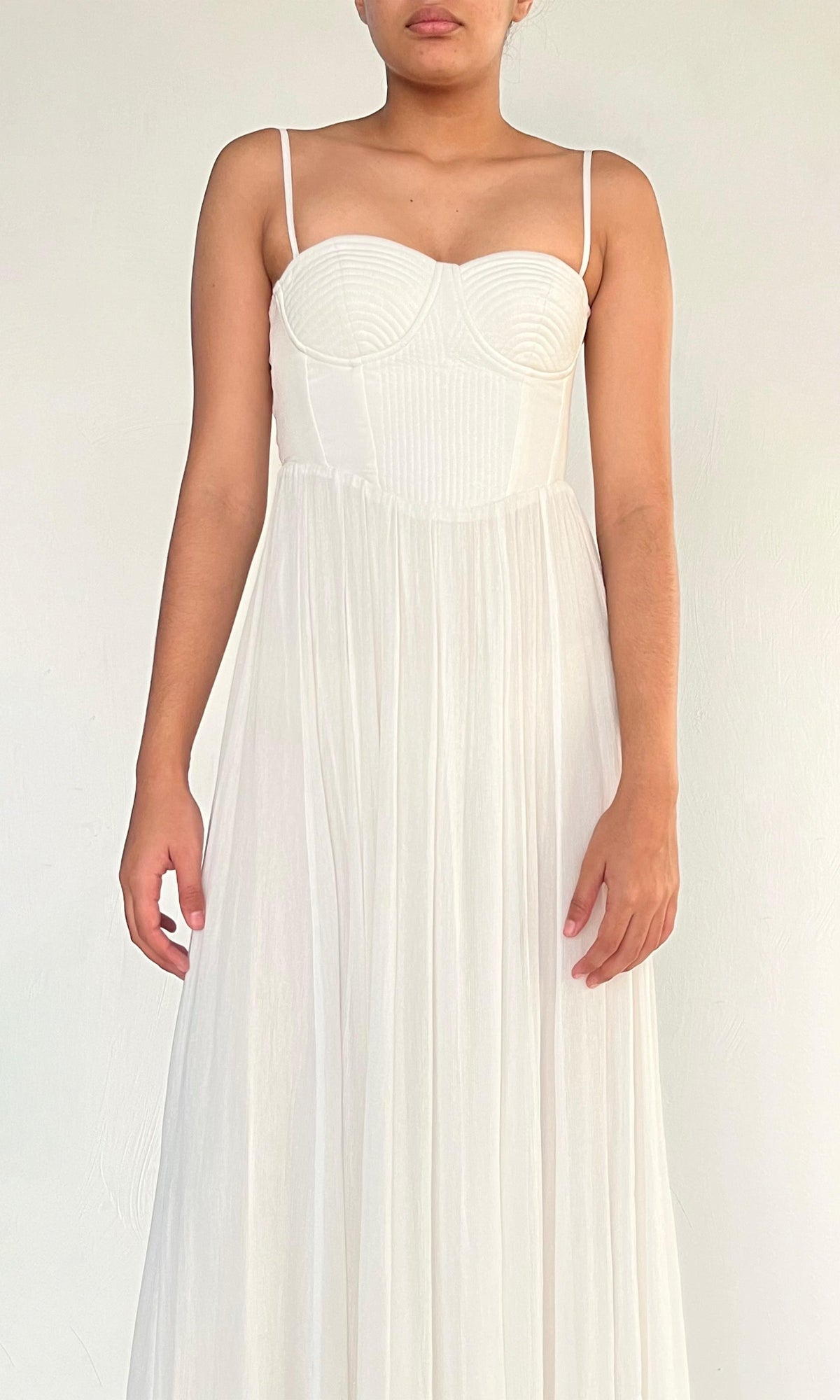 Womens | Inv Viscose Long Dress | White