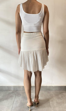 Womens | Inv Cotton Short Skirt | Whiite