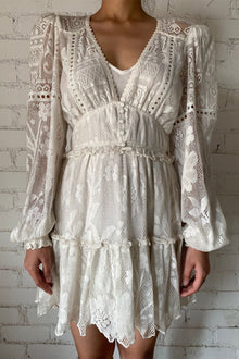 Juhi Short Dress | White