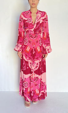 Womens | Malak Viscose Cepe Long Dress | Multi