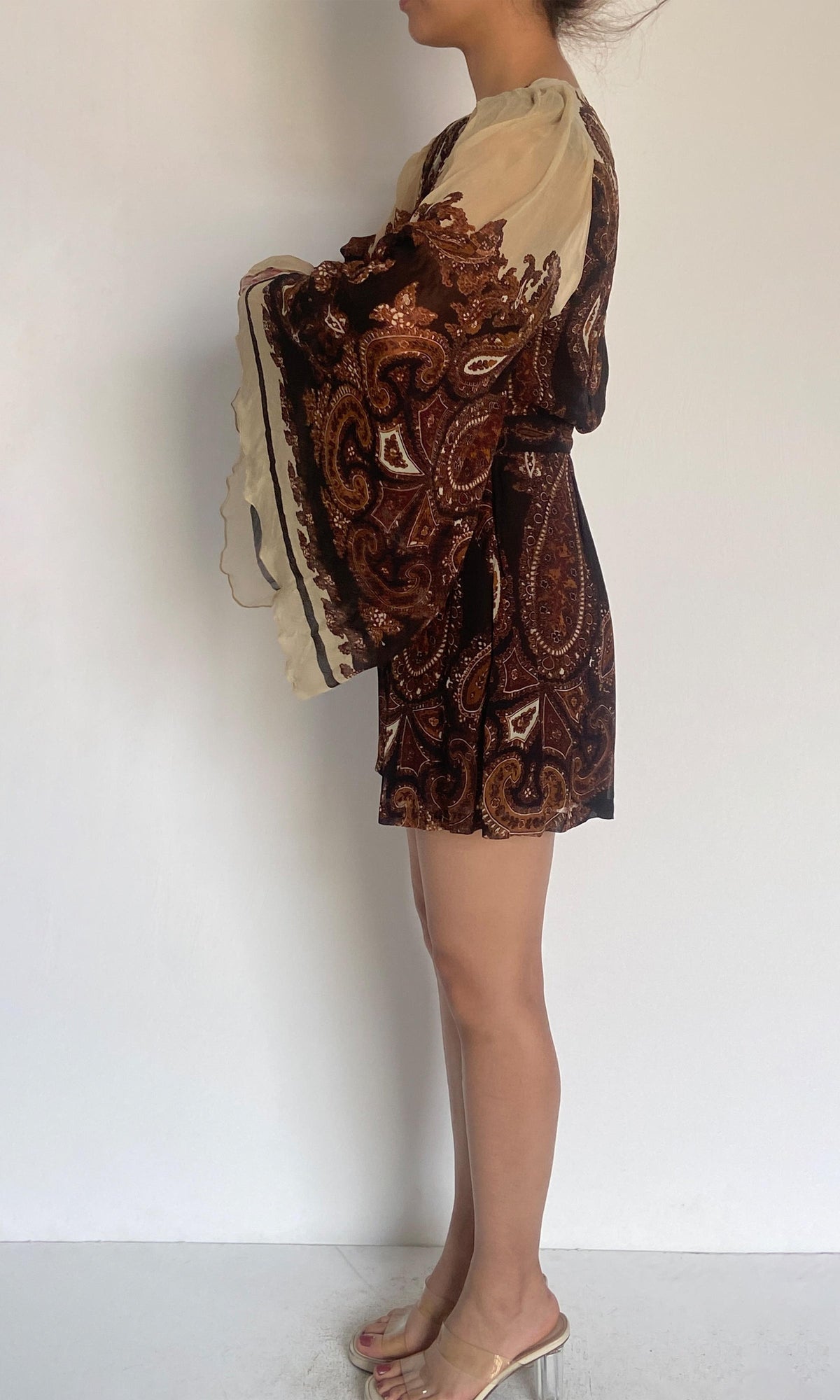 Womens | Omya Viscose Crinkle Chiffon Romper | Multicolor