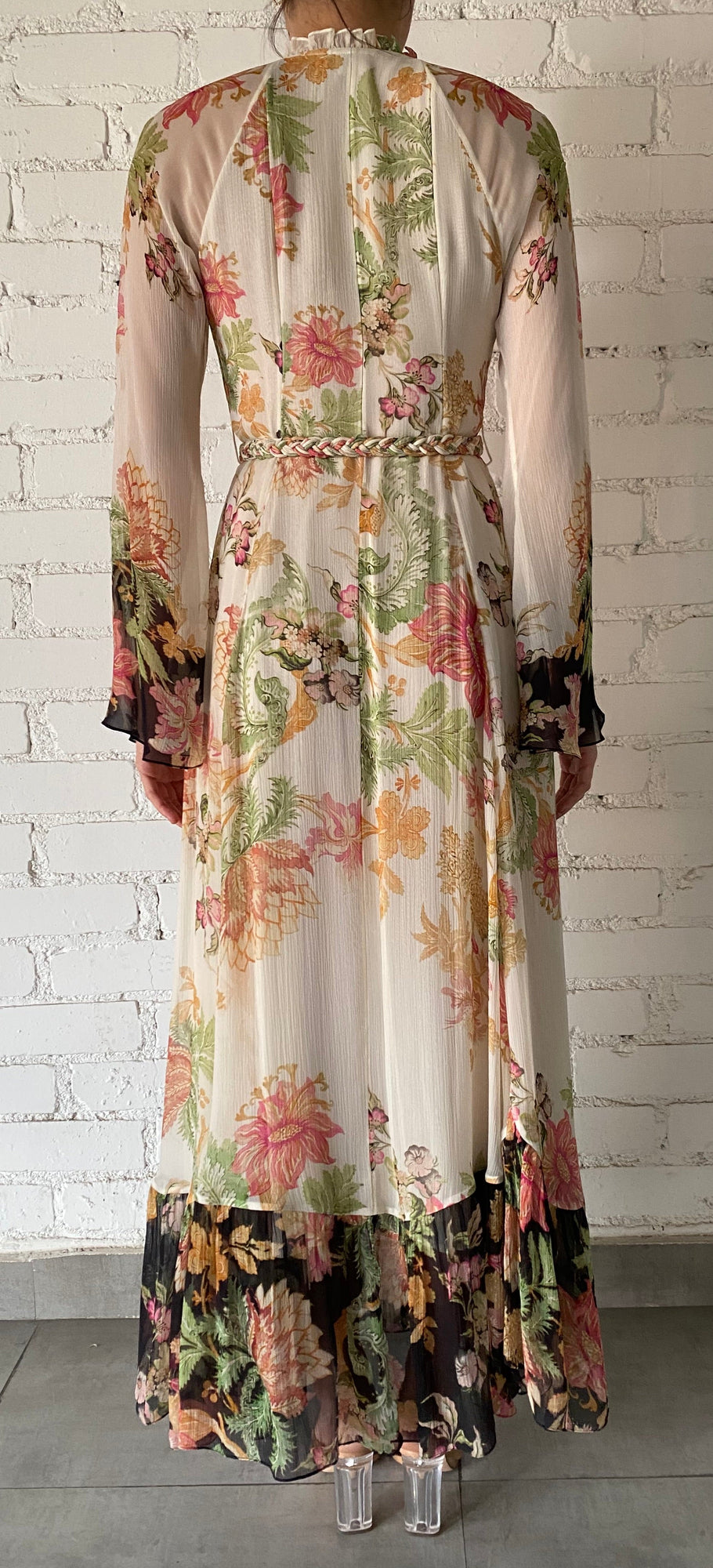 Long Dress | Off White Floral