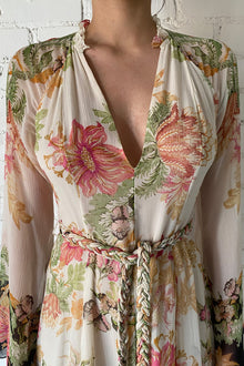 Long Dress | Off White Floral