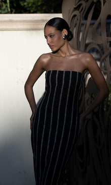 Womens | Rekh Organza Strapless Maxi Dress | Black