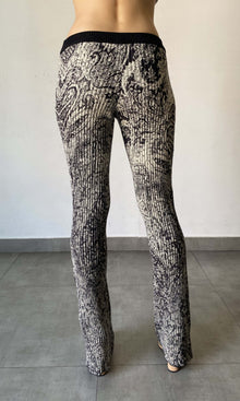 Womens | Ruha Polyester Woolen Knit Pants | Black/White