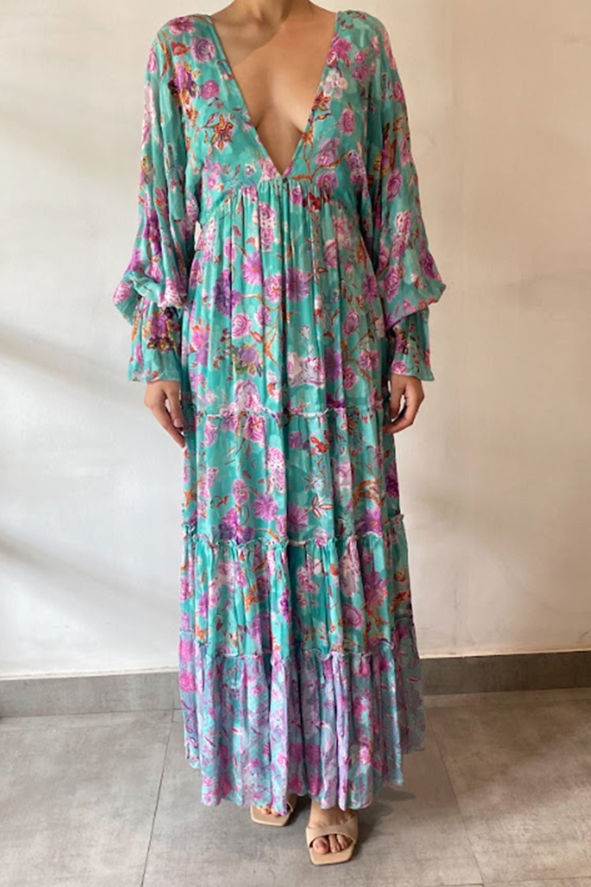 Tara Long Dress | Green