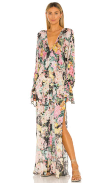Womens | Teien Viscose Self Crepe Kaftan | Black